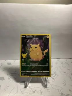 Pikachu 5/25 Pokemon Celebrations 25th Anniversary Set Full Art Card - Image 1