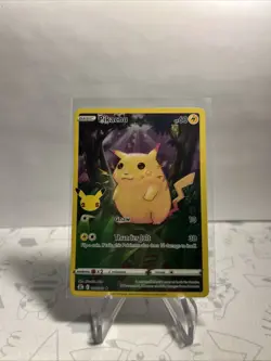Pikachu 5/25 Pokemon Celebrations 25th Anniversary Set Full Art Card - Image 2