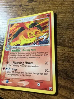 2005 Pokemon Card Typhlosion Ex Unseen Forces 17/115 Golden Sky Theme Deck - Image 2