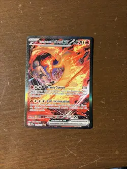 Pokemon TCG Team Rockets Moltres EX Card 229/182 Destined Rivals Lightly Played - Image 1