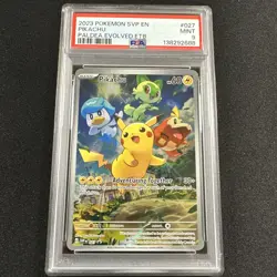 Pokemon TCG Pikachu 027 Promo Holo PSA 9 Sv: Scarlet & Violet Promo Cards - Image 1