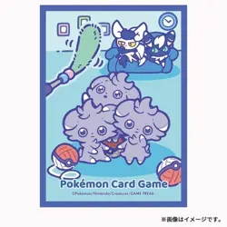 Official Pokemon Center Japan Espurr & Meowstic Relaxing Card Sleeves Set of 64 - Image 2