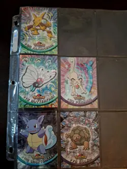 Pokemon Card Collection Lot Of 73 Mixed Basic Evolves Binder Sheets Vintage 1995 - Image 1
