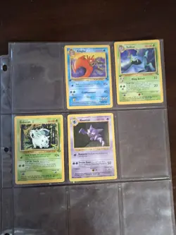Pokemon Card Collection Lot Of 73 Mixed Basic Evolves Binder Sheets Vintage 1995 - Image 4