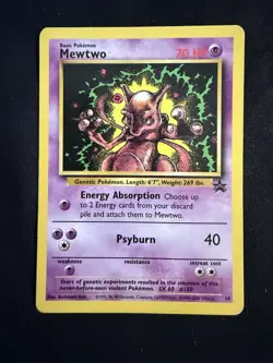 Pokemon TCG Mewtwo Black Star Movie Promo Card 14 WOTC - Image 1