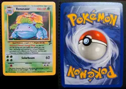 Venusaur Holo 1999 Base Set 2 NM Pokemon Card TCG UK - Image 1