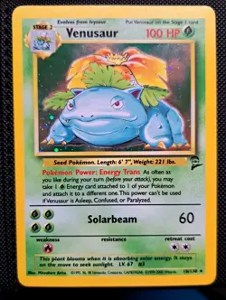 Venusaur Holo 1999 Base Set 2 NM Pokemon Card TCG UK - Image 4