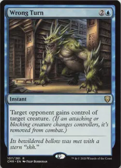 Wrong Turn R Commander Legends 107 - LP MTG - Image 1