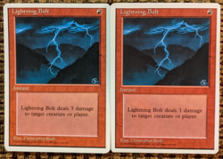 MTG Lightning Bolt Alternate 4th Edition Regular Common - Image 1