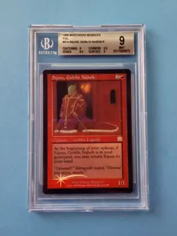 ※※※ FOIL ※※※ Squee, Goblin Nabob 1999 MTG Mercadian Masques BGS Grade 9 Mint!!! - Image 1