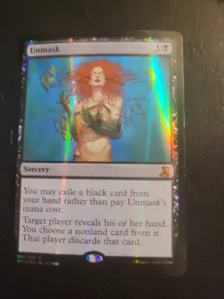 Unmask FOIL Magic MTG From The Vault: Lore V16 #015 Black English LP - Image 1