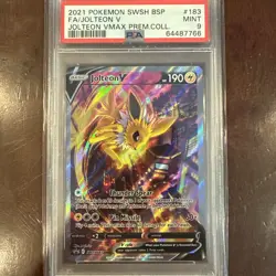 Pokemon Jolteon V VMAX Premium Coll. Full Alt Art Promo SWSH183 PSA 9 Mint - Image 1