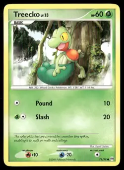 2009 Platinum - Arceus Set Pokemon Card 079 Treecko LP - Image 1