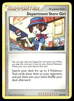 2009 Platinum - Arceus Set Pokemon Card 085 Department Store Girl LP - Image 1