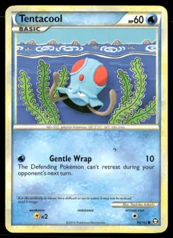 2010 HS Triumphant Set Pokemon Card 080 Tentacool LP - Image 1