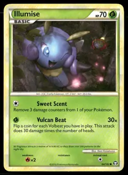 2010 HS Triumphant Set Pokemon Card 064 Illumise LP - Image 1