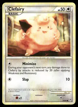 2011 Call of Legends Set Pokemon Card 054 Clefairy LP - Image 1