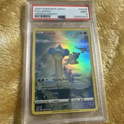 PSA 9 MINT - LAPRAS GG05/GG70 Pokemon TCG Crown Zenith Galarian Gallery - Image 1