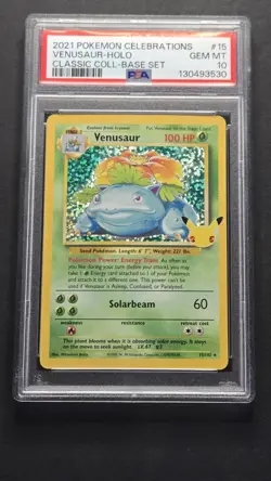PSA 10 Celebrations Venusaur 15/102 Classic Collection Pokemon 2021 - Image 1