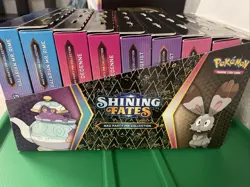 Pokemon TCG: Shining Fates Mad Party Pin Collections Case Of 8x New Sealed 820650818684 - Image 3