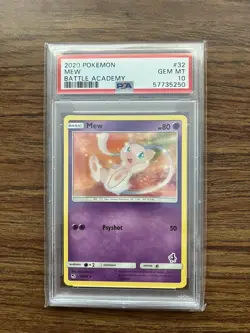 2020 Pokemon Mew Battle Academy Rare #32 PSA 10 Gem Mint - Image 1