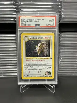 PSA 8 Pokemon 2000 Gym Challenge Unlimited Giovanni’s Persian Holo 8/132 *NM/MT* - Image 1
