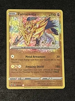 Zamazenta Amazing Rare 102/185 Pokemon Vivid Voltage - Image 1