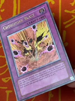 YUGIOH CHTHONIAN BLAST ULTIMATE RARE NEAR MINT EEN-EN050 EURO PRINT - Image 5