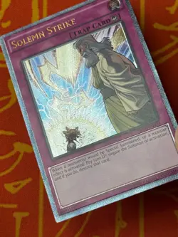 YUGIOH SOLEMN STRIKE ULTIMATE RARE EXCELLENT OP04-EN003 EURO PRINT - Image 4