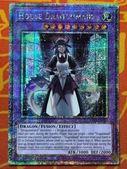 YUGIOH HOUSE DRAGONMAID QUARTER CENTURY SECRET RARE NM RA03-EN037 REGULAR ART - Image 1