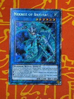 YUGIOH NEKROZ OF BRIONAC PLATINUM SECRET RARE 1ST NM RA03-EN260 - Image 1