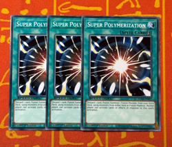 YUGIOH SUPER POLYMERIZATION COMMON 1ST EDITION NM SGX3-ENA17 x3 PLAYSET - Image 1