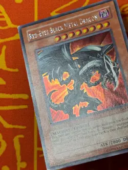YUGIOH RED-EYES BLACK METAL DRAGON PRISMATIC SECRET RARE LIGHT PLAY FMR-001 - Image 5