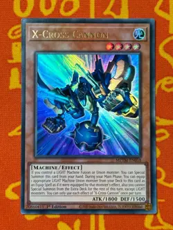 YUGIOH X-CROSS CANNON ULTRA RARE 1ST EDITION NM MZTM-EN018 - Image 1