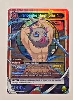 Union Arena Demon Slayer Inosuke Hashibira SR UE05BT/KMY-1-079 - Image 1