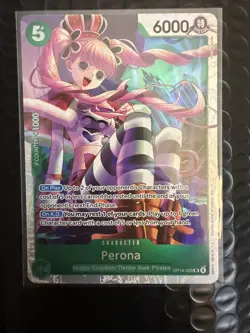 One Piece TCG - The Azure Sea's Seven - Perona OP14-033 SR - NM Foil - Image 1