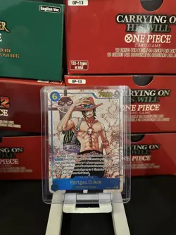 Portgas D. Ace Op13-119 English SEC Parallel Alt - One Piece TCG - Fast Delivery - Image 1