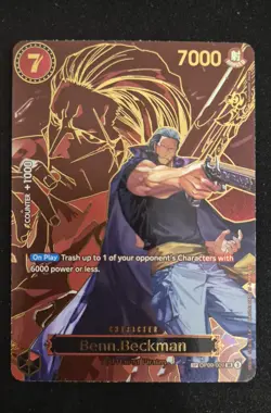 One Piece Benn.Beckman (SP) Super Rare OP09-009 Carrying on His Will NEAR MINT - Image 1