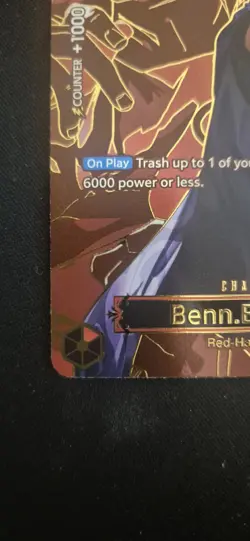 One Piece Benn.Beckman (SP) Super Rare OP09-009 Carrying on His Will NEAR MINT - Image 4