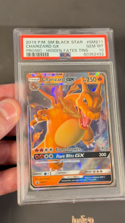 2019 POKEMON SM BLACK STAR PROMO HIDDEN FATES TINS #SM211 CHARIZARD GX PSA 10 - Image 2