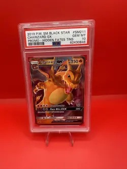 PSA 10 Charizard GX SM211 Pokemon SM Black Star Promo 2019 Hidden Fates Tins - Image 1