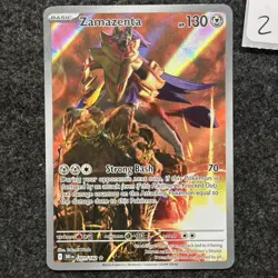 Zamazenta Illustration Rare SV10: Destined Rivals 201/182 NM Near Mint Pokemon - Image 1