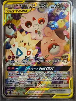 Togepi Cleffa Igglybuff GX 143a PSA 9 Pokemon Sun and Moon cute Pokemon holo - Image 2