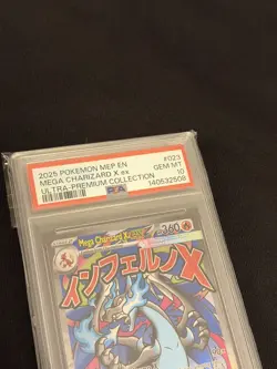 2025 Pokemon MEP EN-ME Black Star Promo 023 Mega Charizard X Ex PSA 10 ✅ - Image 4