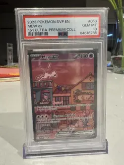 2023 MEW EX POKEMON SVP EN-SV BLACK STAR PROMO 151 ULTRA-PREM COLL #053 PSA 10 - Image 1