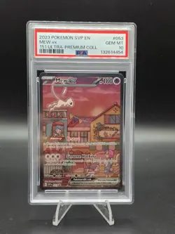 2023 POKEMON SVP EN-SV BLACK STAR PROMO 151 ULTRA-PREM COLL #053 MEW EX PSA 10 - Image 1
