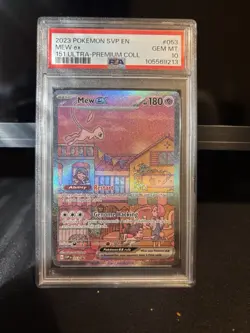 2023 POKEMON SVP EN-SV BLACK STAR PROMO 151 ULTRA-PREM COLL #053 MEW EX PSA 10 - Image 1