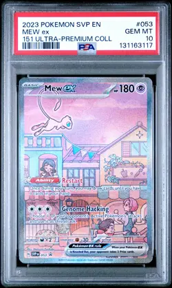 2023 POKEMON SVP EN-SV BLACK STAR PROMO 151 ULTRA-PREM COLL #053 MEW EX PSA 10 - Image 1