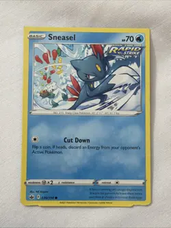 MISCUT SQUARE CUT ERROR Lot Pokemon Card Grookey Sneasel Clobbopus - Image 3