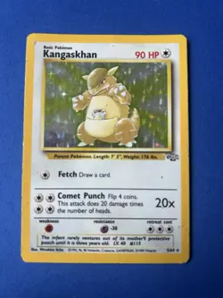 Kangaskhan 5/64 Jungle Unlimited Holo Rare 1999 WotC Vintage Pokemon TCG Card Lp - Image 1